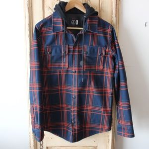 Volcom Flannel Hoodie Jacket